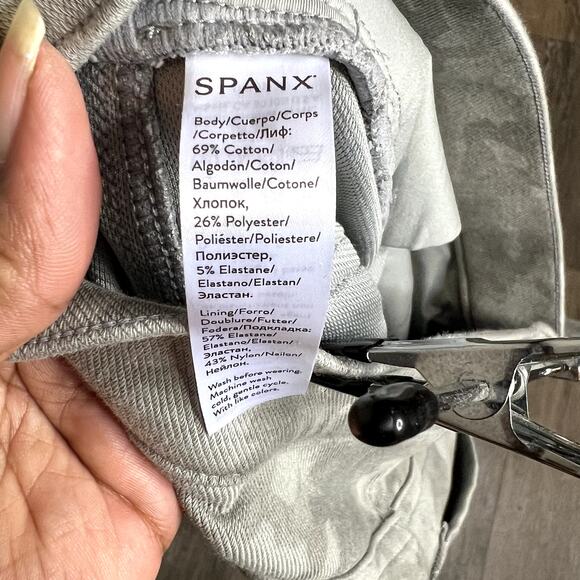 NWT‎ Spanx Stone Washed Camouflage Pull-On Jean-ish Ankle Leggings Size XL - Picture 11 of 11